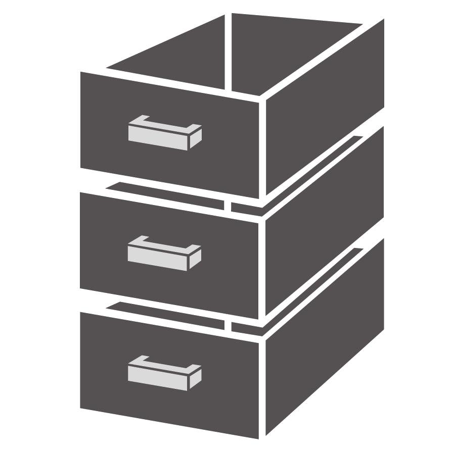 Bloc de Rangement 3 Tiroirs pour Table 700 - FRANCE CHR