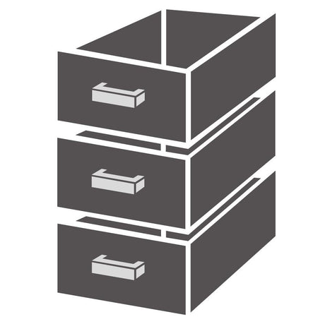 Bloc de Rangement 3 Tiroirs pour Table 700 - FRANCE CHR