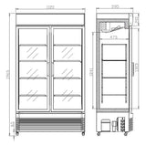 Réfrigérateur Design Élégant BEZ-750 GD - FRANCE CHR