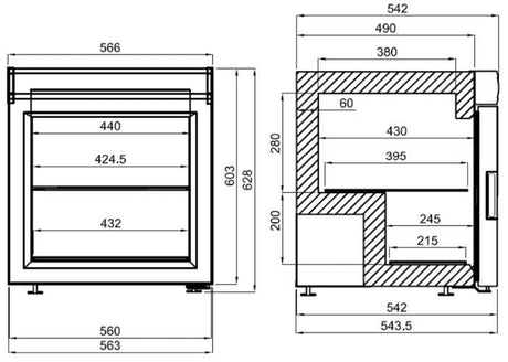 Congélateur de table pour crème glacée CombiSteel - FRANCE CHR