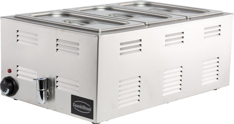 Bain-marie professionnel avec robinet de vidange - FRANCE CHR