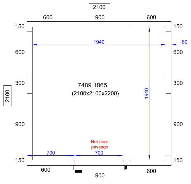 Chambre Froide Polyvalente 2100x2100x2200 - FRANCE CHR