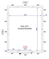 Chambre Froide CombiSteelPro Line 2100X2700X2200 - FRANCE CHR