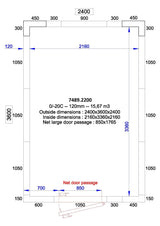 Chambre froide CombiSteel Pro Line sécurisée et polyvalente pour produits frais. - FRANCE CHR