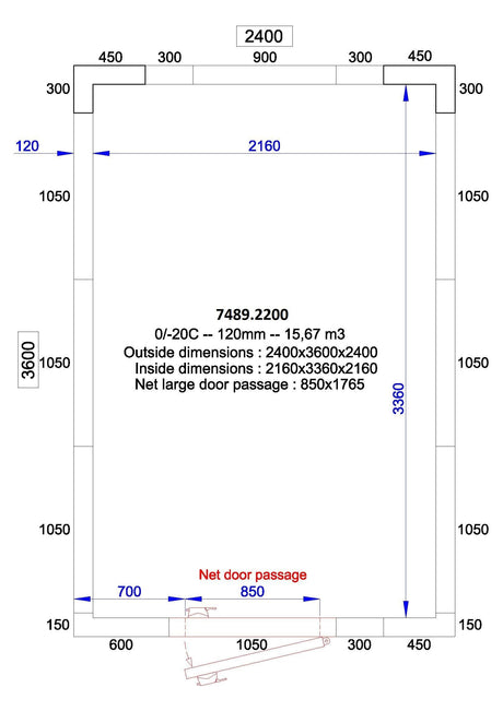 Chambre froide CombiSteel Pro Line sécurisée et polyvalente pour produits frais. - FRANCE CHR