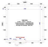 Chambre Froide Polyvalente 3000x3000x2400 - 120mm - FRANCE CHR