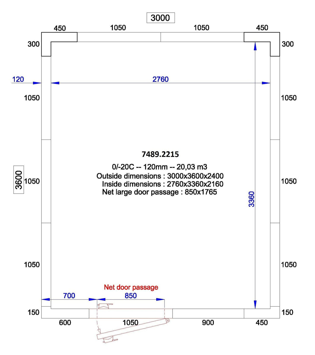 Chambre Froide CombiSteel Pro Line - FRANCE CHR