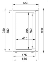 Armoire frigo noir 2 portes - FRANCE CHR