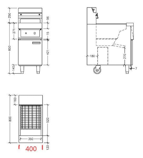 Friteuse Double Capacité 2X 12,5L - FRANCE CHR