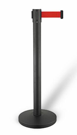 Ensemble de Poteaux de Guidage Barrière Élégance Noire - FRANCE CHR