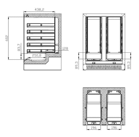 Rafraîchisseur à Vin Dual Zone 100L - FRANCE CHR