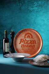 Assiette à pizza Recipe Collection Brick Red, HENDI, Rouge, ø330mm