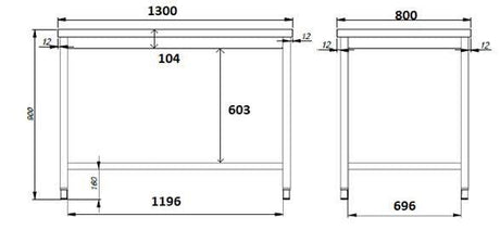 Plan de Travail CombiSteel 800 - Élégance et Fonctionnalité - FRANCE CHR