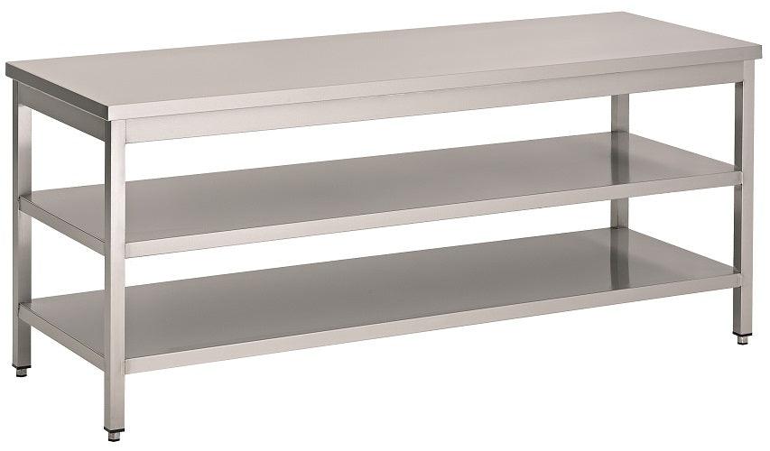 Plan de Travail Polyvalent avec 2 Étagères - CombiSteel - FRANCE CHR