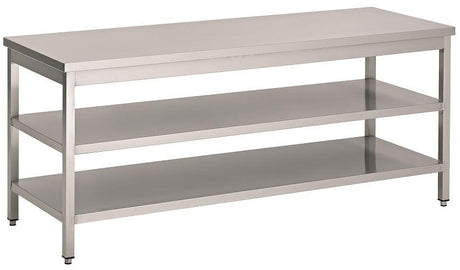 Plan de Travail avec Étagères - CombiSteel - FRANCE CHR