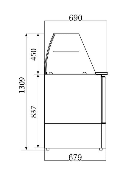 Saladette Réfrigérée Élégance 3 Portes - FRANCE CHR