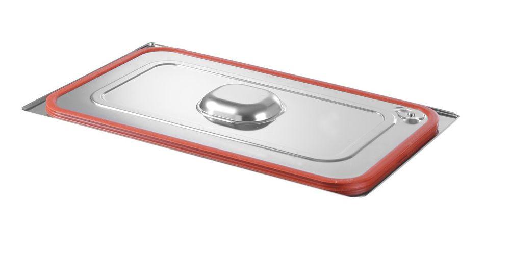Couvercle pour bacs GN avec bord en silicone, HENDI, Profi Line, GN 1/3, 325x176mm