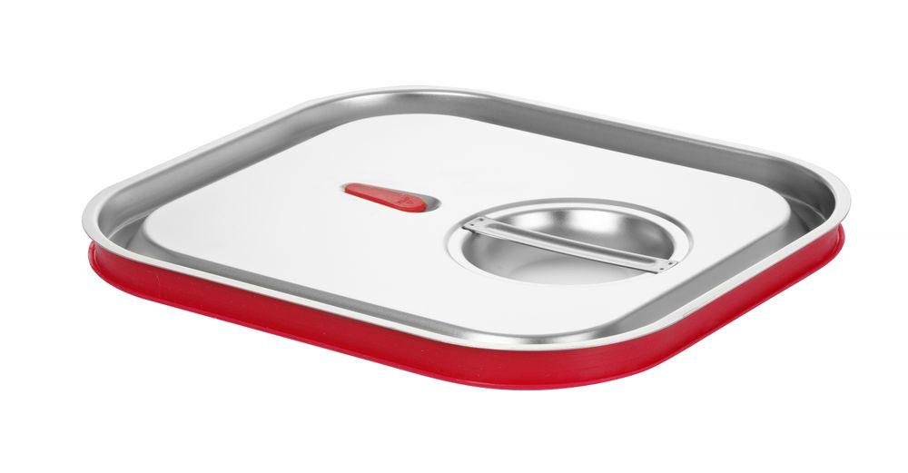 Couvercle gastronorme avec bord en silicone, HENDI, Kitchen Line, GN 1/2, 265x325mm