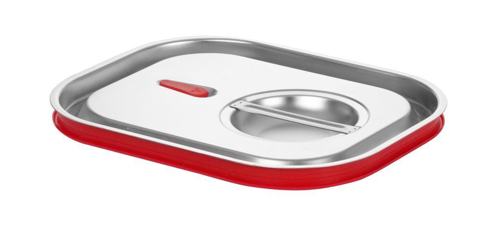 Couvercle gastronorme avec bord en silicone, HENDI, Kitchen Line, GN 2/3, 354x325mm