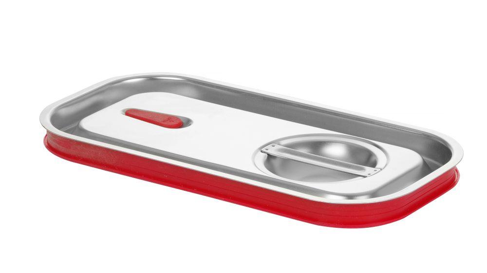 Couvercle gastronorme avec bord en silicone, HENDI, Kitchen Line, GN 1/2, 265x325mm