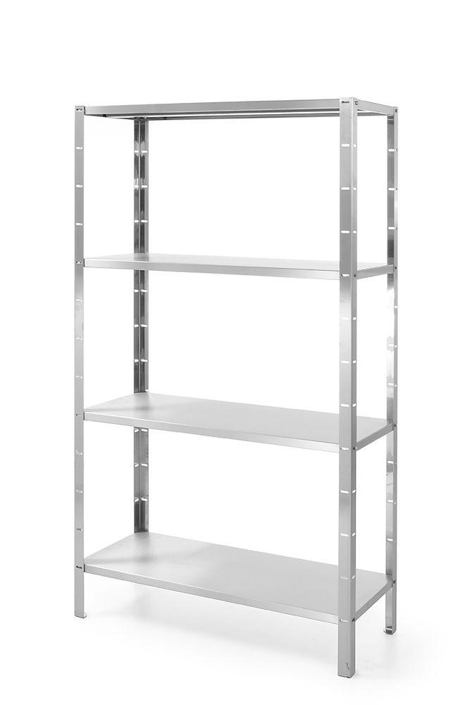 Racks de stockage avec 4 étagères, HENDI, Kitchen Line, 1000x400x(H)1800mm