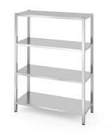 Racks de stockage avec 4 étagères, HENDI, Kitchen Line, 1200x500x(H)1800mm