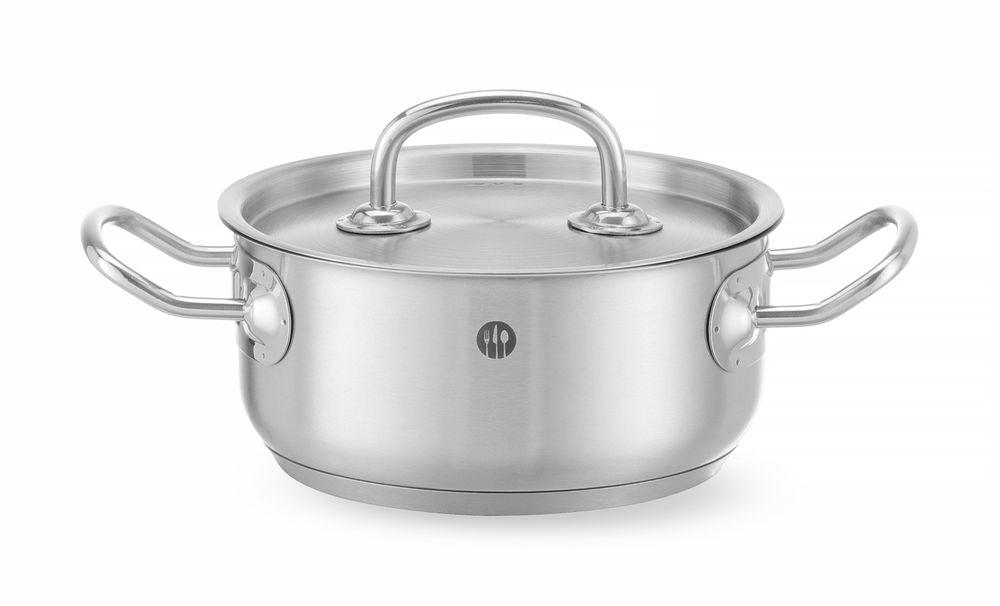 Faitout avec couvercle, HENDI, Kitchen Line, 4,9L, ø240x(H)110mm
