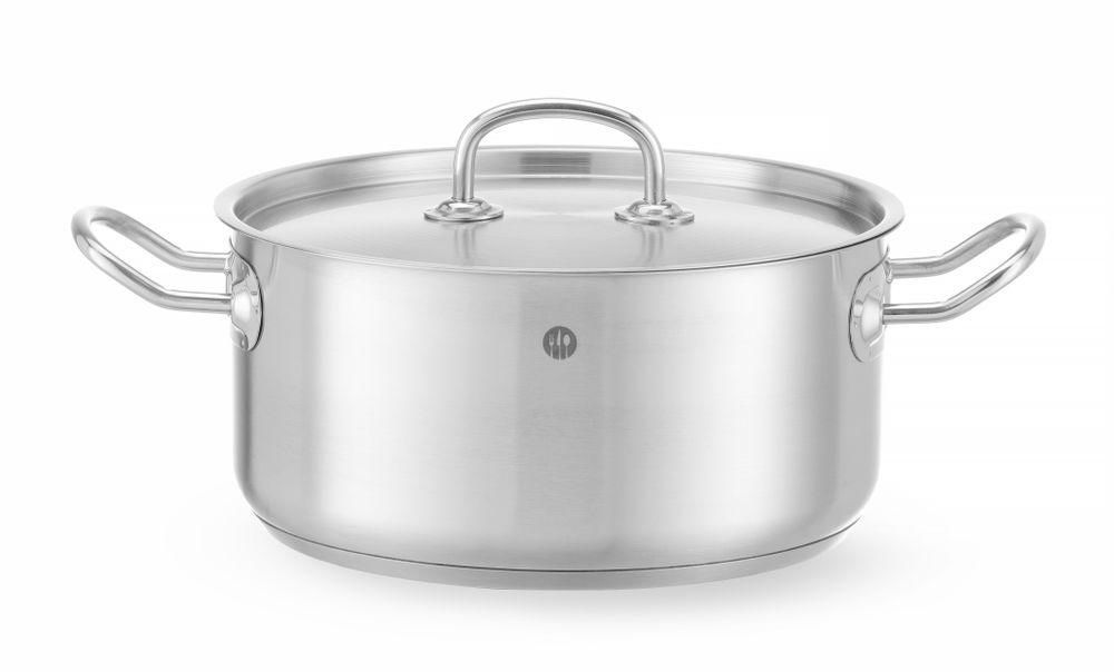 Faitout avec couvercle, HENDI, Kitchen Line, 4,9L, ø240x(H)110mm