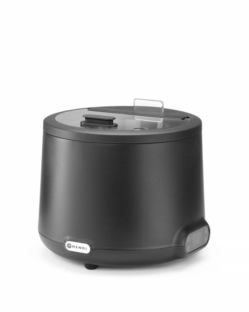 Marmite à soupe UNIQ, HENDI, 8L, Noir, 220-240V/500W, ø366x(H)325mm