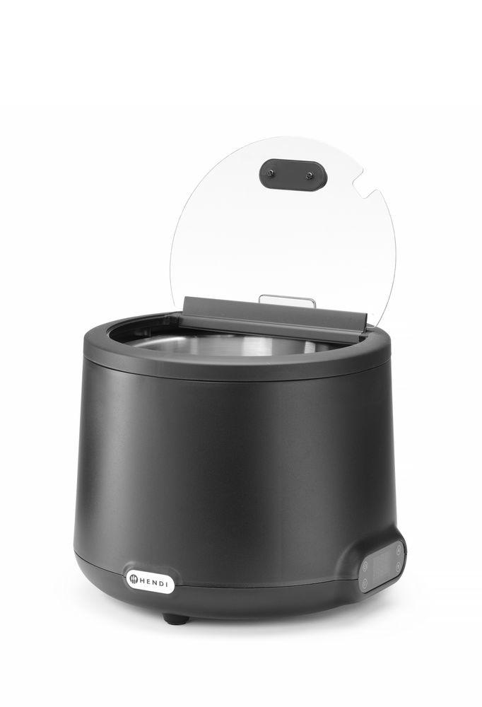 Marmite à soupe UNIQ, HENDI, 8L, Noir, 220-240V/500W, ø366x(H)325mm