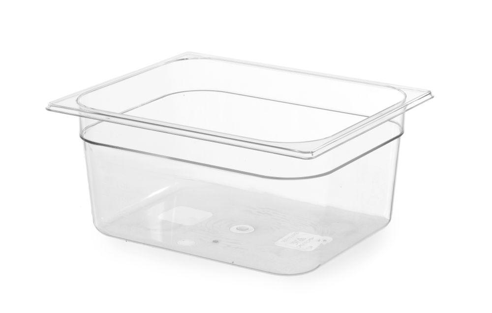 Bac Gastronorme 1/2, HENDI, Profi Line, GN 1/2, 6,5L, Transparent, 325x265x(H)100mm