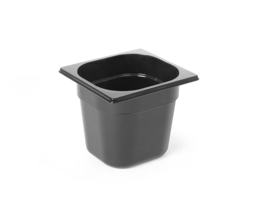 Bac gastronorme 1/6, HENDI, Profi Line, GN 1/6, 1,6L, Noir, 176x162x(H)100mm