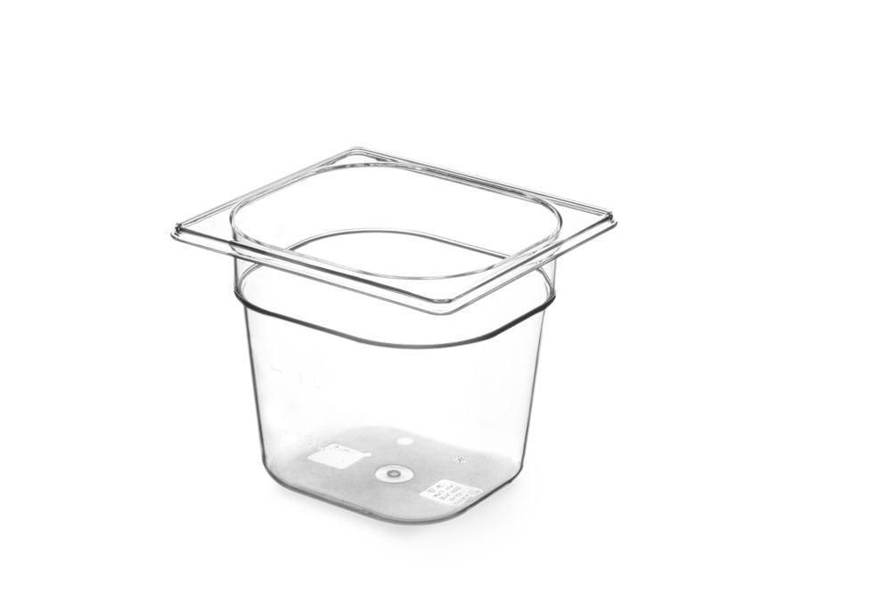 Bac Gastronorme 1/6, HENDI, GN 1/6, 3,4L, Transparent, 176x162x(H)200mm