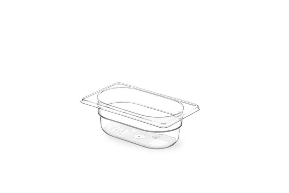 Bac Gastronorme 1/9, HENDI, GN 1/9, 0,6L, Transparent, 176x108x(H)65mm