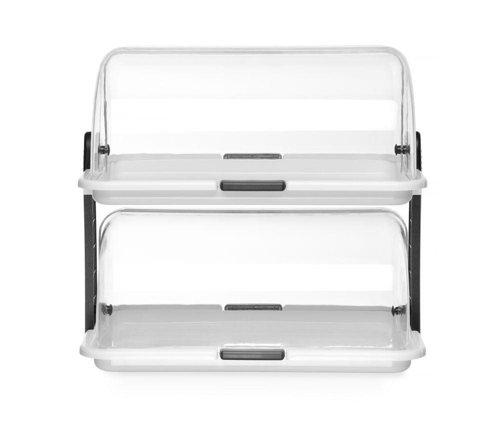 Vitrine à couvercle coulissant Roll top - double, HENDI, 380x260x(H)355mm