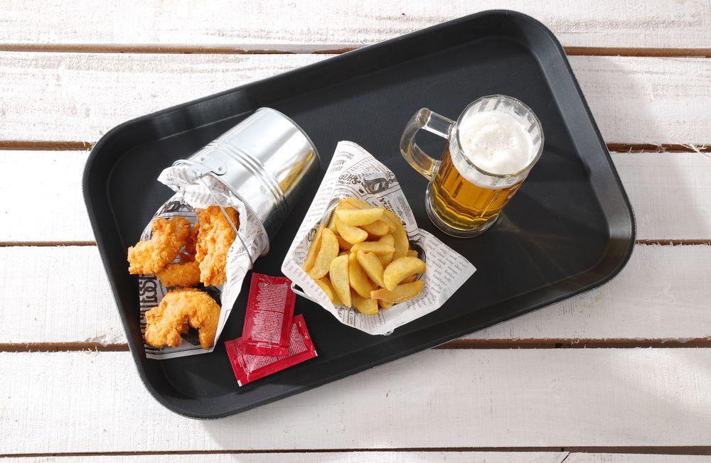 Plateau de service, rectangulaire, antidérapant, HENDI, GN 1/1, 530x325mm