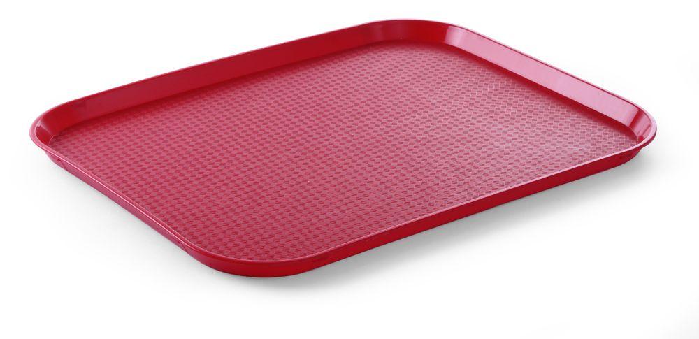 Plateaux fastfood grand, HENDI, Rouge, 350x450x(H)20mm