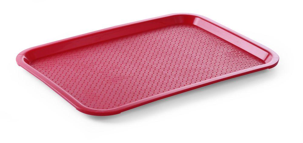 Plateaux fastfood moyen, HENDI, Rouge, 305x415x(H)20mm