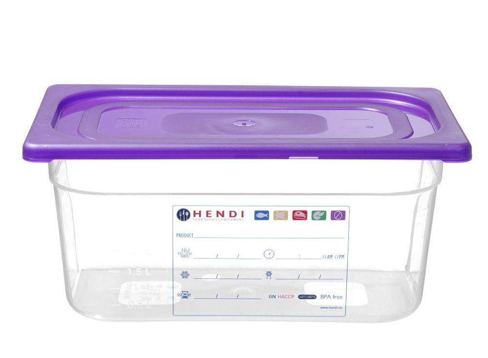 Couvercle Gastronorme violet, HENDI, GN 1/1, Violet, 530x325mm