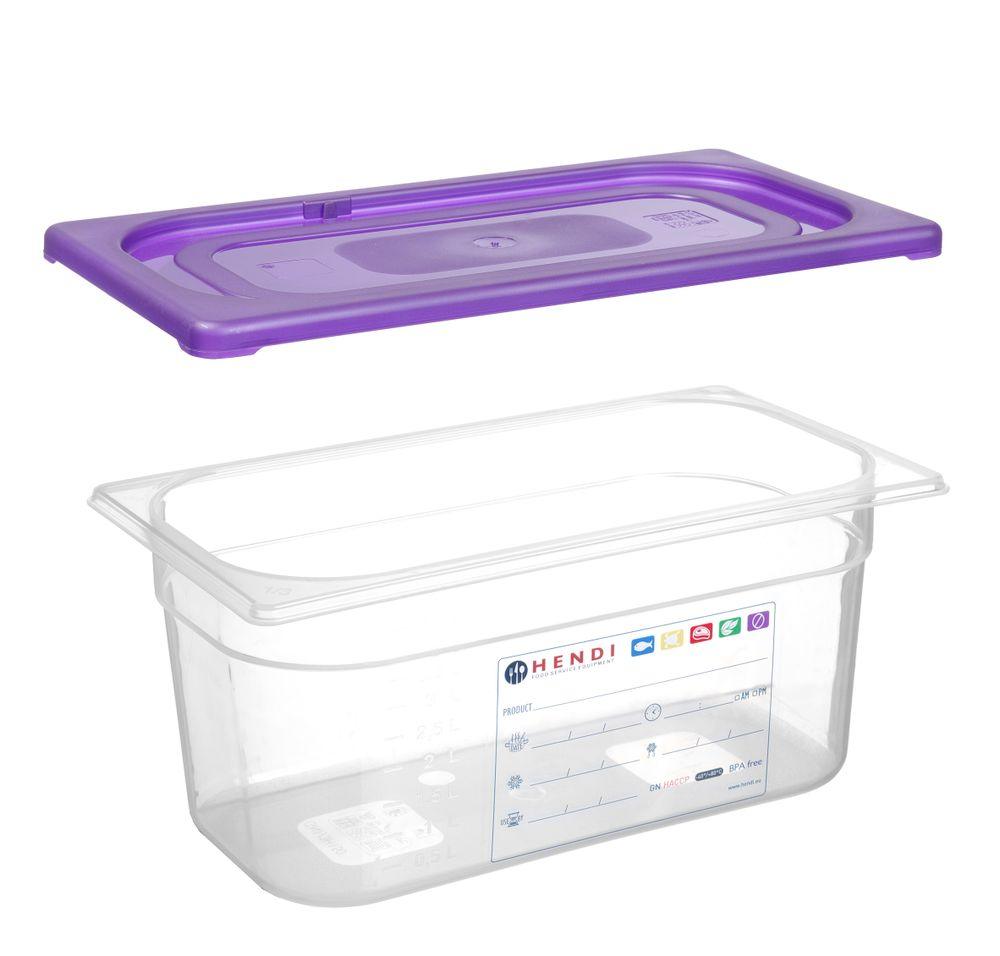 Couvercle Gastronorme violet, HENDI, GN 1/1, Violet, 530x325mm