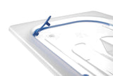 Couvercles pour bacs GN en polypropylène avec fermeture hermétique, HENDI, GN 1/3, Transparent, 325x176mm