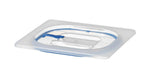 Couvercles pour bacs GN en polypropylène avec fermeture hermétique, HENDI, GN 1/6, Transparent, 176x162mm