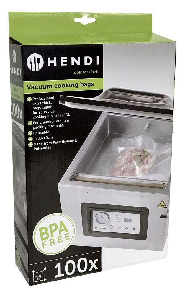 Sacs de cuisson sous vide, HENDI, 100 u., 400x300mm