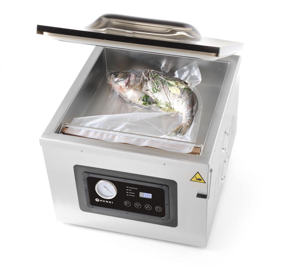 Machine à emballer sous vide avec chambre Profi Line 410, HENDI, Profi Line, bande de soudure 410 mm, 230V/1100W, 505x567x(H)465mm