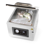 Machine à emballer sous vide avec chambre Profi Line 410, HENDI, Profi Line, bande de soudure 410 mm, 230V/1100W, 505x567x(H)465mm