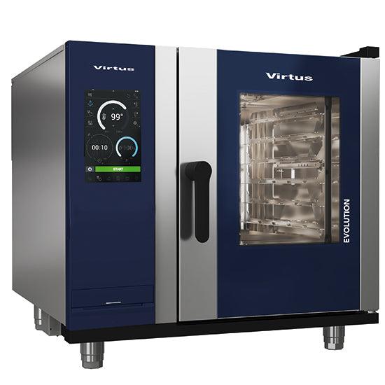 Four mixte à gaz à vapeur avec chauffe-eau et système de nettoyage automatique, 6x GN 1/1