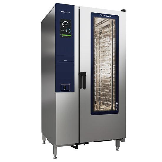 Four mixte à gaz à vapeur avec chauffe-eau et système de nettoyage automatique, 20x GN 1/1