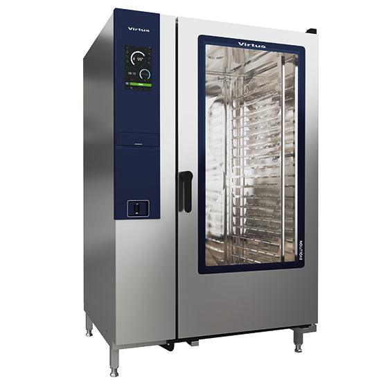 Four mixte électrique à vapeur avec chauffe-eau et système de nettoyage automatique, 20x GN 2/1