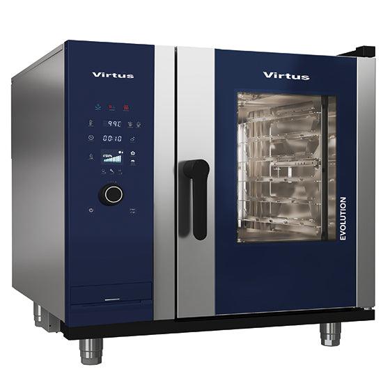 Four à convection à gaz avec vapeur directe et système de nettoyage automatique, 6x GN 1/1
