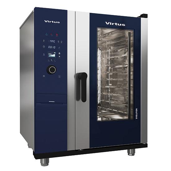 Four à convection à gaz avec vapeur directe et système de nettoyage automatique, 10x GN 1/1